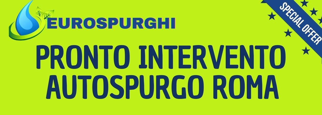 immagine scritta pronto intervento autospurgo roma